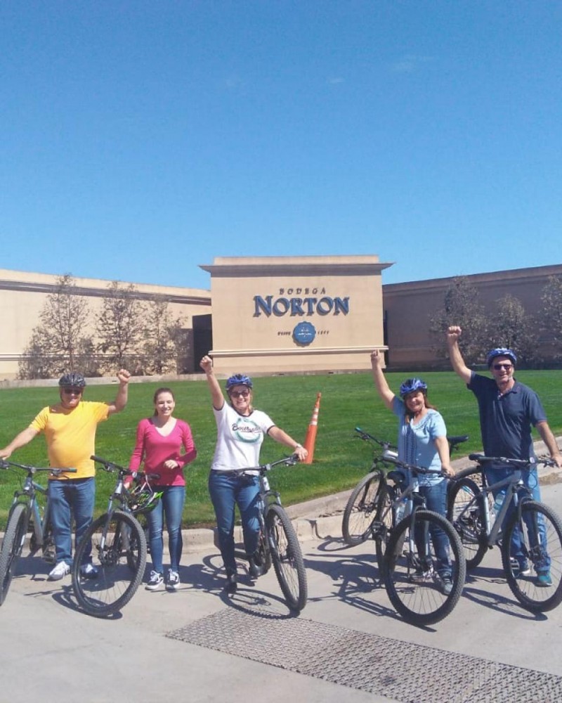 Pedaleando entre vinhedos